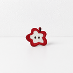 CouldNook Apple Star Embroidered Patch - Small Red Fruit Designs