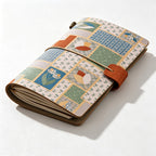 CloudNook 3-in-1 Floral Print A6 Notebook‑Refillable Vintage Journal
