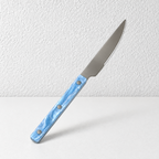 Marbled Handle Flatware - Straight Grips and Round Rivets