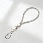 CouldNook Rhinestones Set Wrist Phone Strap with Closely Set Reflective Stones