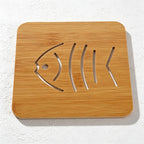 CouldNook Bamboo Openwork Trivet - Nine Decorative Shaped Designs