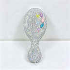 CouldNook Flower Stone Set Bamboo-Look Hair Brush - Handheld Grip Profile