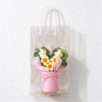 Crochet Flower Arrangement in Pink Display Base