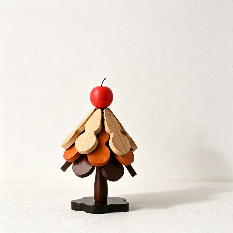 CouldNook Wooden Gourd Tree Trivet Set - Layered Display