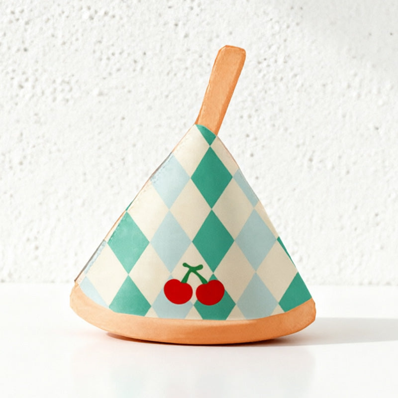 CouldNook Retro Argyle Fruit Triangle Pot Lid Cover - Thickened Mini Oven Mitt