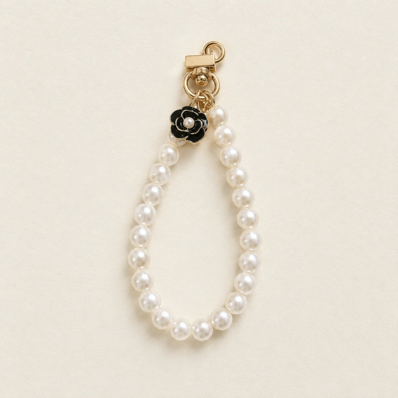 CouldNook Fluffy Pom Lanyard - Crystal Phone Charm