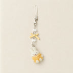 CouldNook Fluffy Pom Lanyard - Crystal Phone Charm