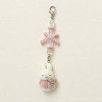 CouldNook Fluffy Pom Lanyard - Crystal Phone Charm