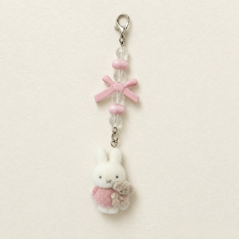CouldNook Fluffy Pom Lanyard - Crystal Phone Charm