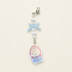 CouldNook Fluffy Pom Lanyard - Crystal Phone Charm