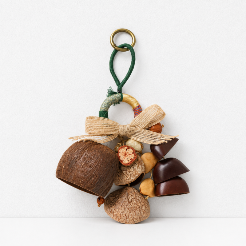 CouldNook Natural Seed Bag Charm - Boho Nut Pendant