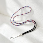 CouldNook Rhinestones Set Crossbody Phone Strap with Heart-Shaped Links