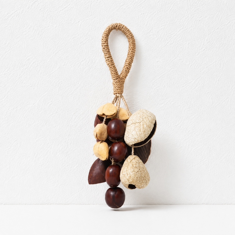 CouldNook Botanical Seed Bag Charm - Forest Nut Keychain