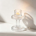 CouldNook Candle Holder And Taper Collection - Glass Bases And Separate Candles