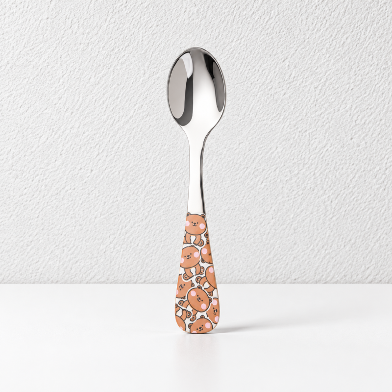 CouldNook Children Flatware - Colorful Cartoon Animal Handles Accent