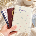 CouldNook Patterned Passport Cover - Floral Prints and Bow Details for Travel