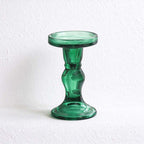 CouldNook Glass Pedestal Candle Holder - Tiered Stem And Separate Candle Options
