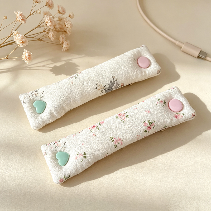 CouldNook Floral Pattern Cable Organizer Pouch - Tidy Everyday Accent