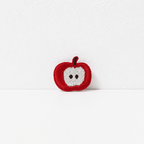 CouldNook Apple Star Embroidered Patch - Small Red Fruit Designs