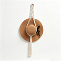 CloudNook Macrame Hat Hanger‑Boho Woven Wall Organizer