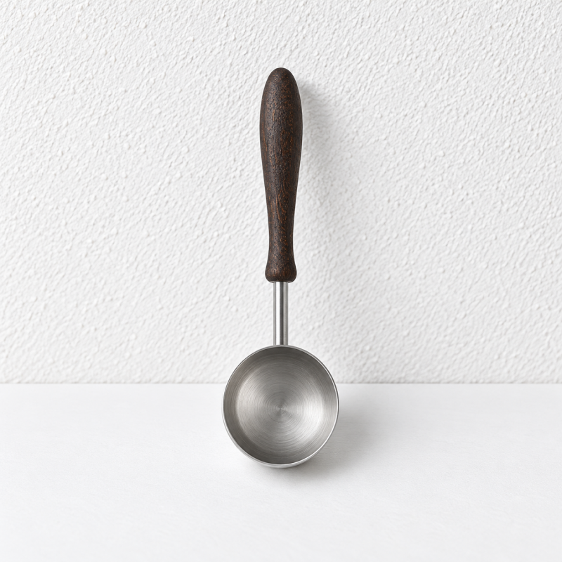 Measuring Scoop - Rounded Steel Bowl and Tapered Handle