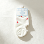 CouldNook Sweet Pattern Ankle Socks - Light Vanity Accent