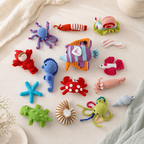 CouldNook Sea Creature Yarn Figure - Assorted Ocean Shapes
