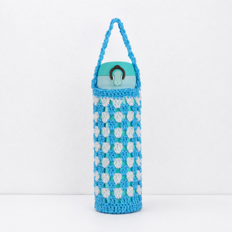 CouldNook Yarn Bottle Carrier - Long Handle and Open Stitch Body