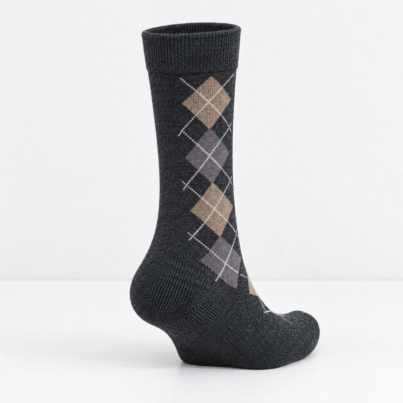 CouldNook Argyle Split-Toe Socks - Diamond Pattern