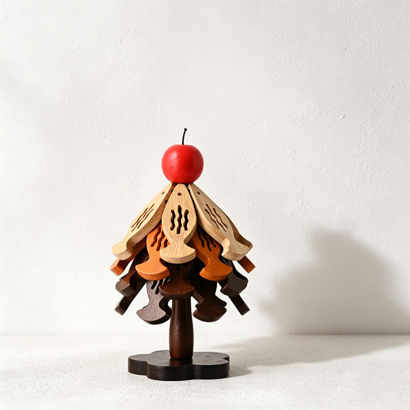 CouldNook Layered Wooden Tree Trivet Set - Three Display Sizes