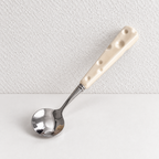 Cheese-Pattern Flatware - Ceramic Handles and Polished Heads