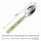 Swirl Handle Flatware - Slim Grips and Reflective Heads