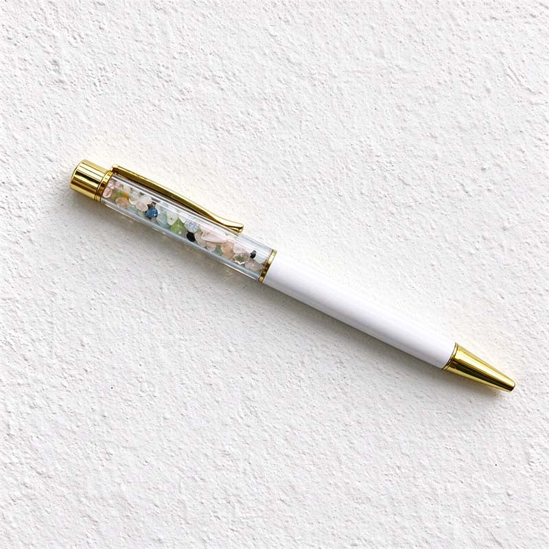 CouldNook Chip Filled Ballpoint Pen - Clear Chamber And Contrasting Barrel