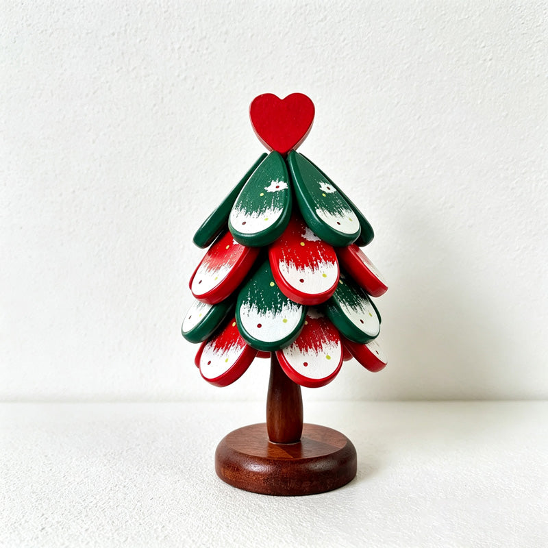 CouldNook Christmas Tree Trivet Set - Red and Green Layers