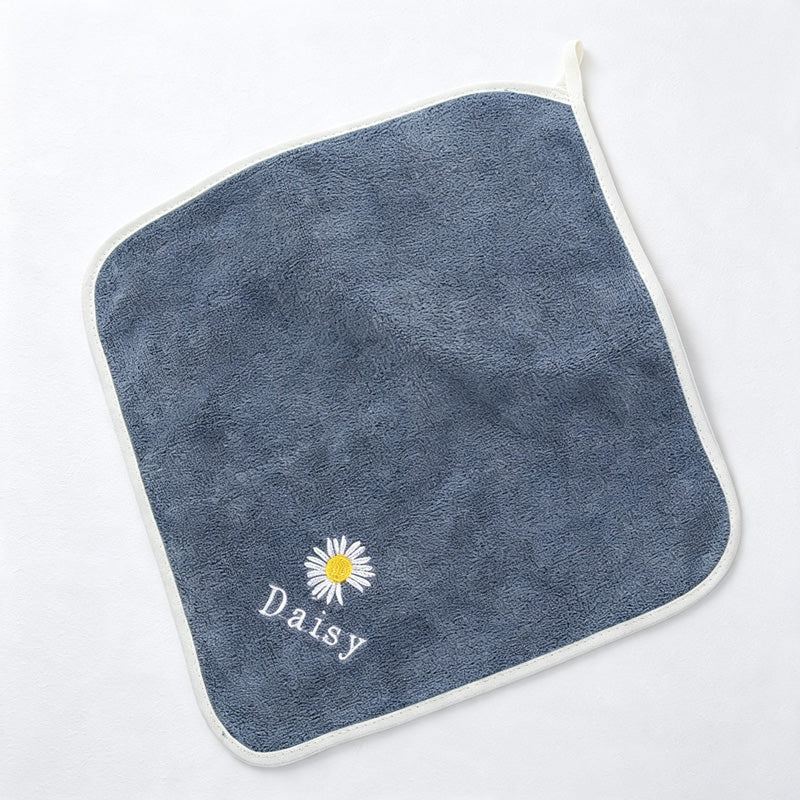 CouldNook Daisy Hand Towel - Soft Square Hanging Cloth