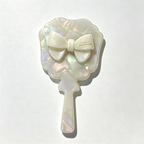 CloudNook Shell Bow Hair Brush - Acetate Decor Hair Comb