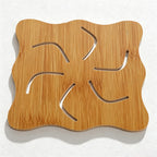 CouldNook Bamboo Openwork Trivet - Nine Decorative Shaped Designs