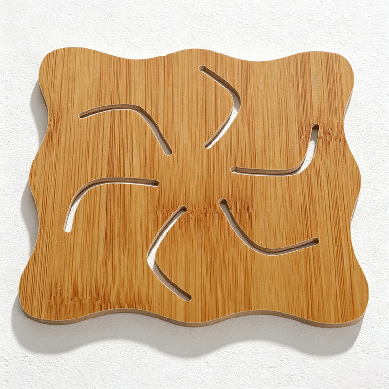 CouldNook Bamboo Openwork Trivet - Nine Decorative Shaped Designs