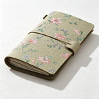 CloudNook 3-in-1 Floral Print A6 Notebook‑Refillable Vintage Journal