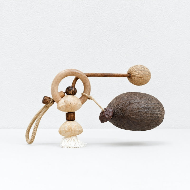 CouldNook Natural Seed Bag Charm - Forest Nut Pendant