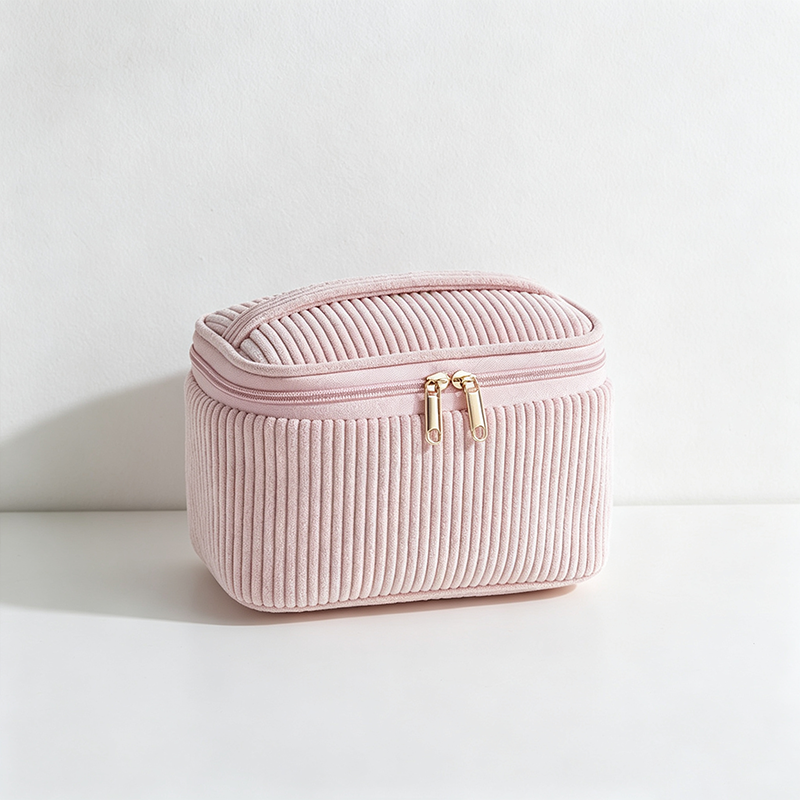 CouldNook Corduroy Cosmetic Bag - Vanity Storage Accent
