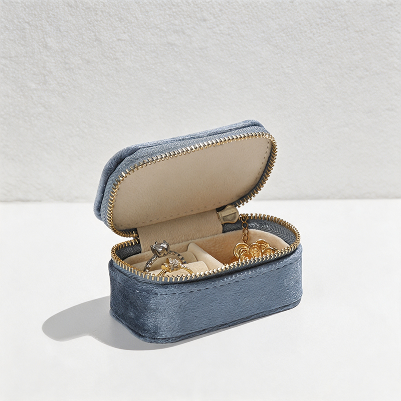 CouldNook Patterned Handle Travel Jewelry Case - Friendly Shelf Companion