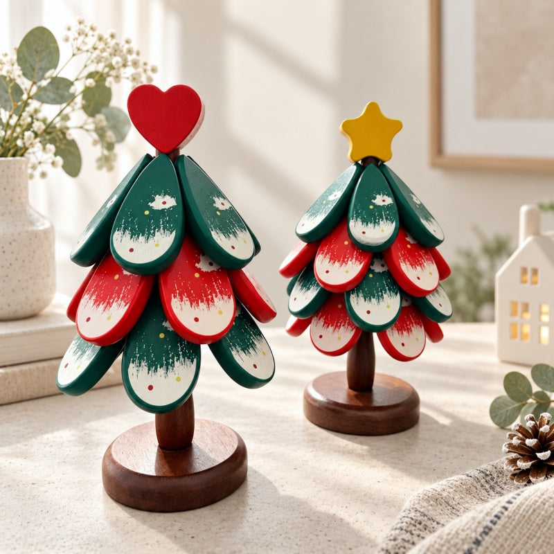 CouldNook Christmas Tree Trivet - Painted Folding Mats and Topper Choices