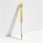 CouldNook Pen-Crown Top Retractable Metal Ballpoint Pen Cute Gift Pen for Students Office Wedding Favors
