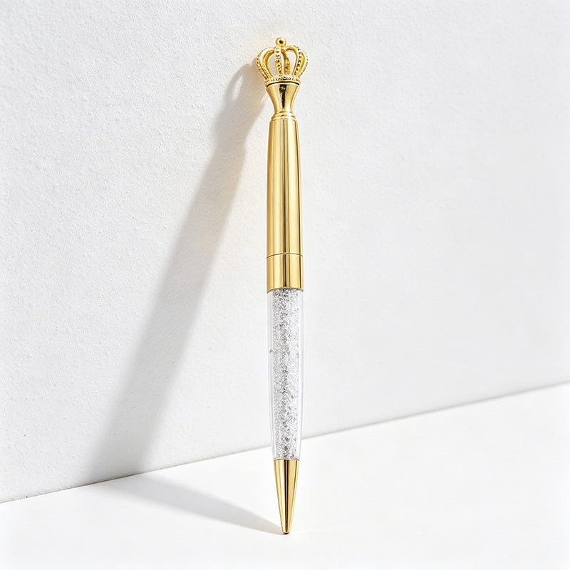 CouldNook Pen-Crown Top Retractable Metal Ballpoint Pen Cute Gift Pen for Students Office Wedding Favors