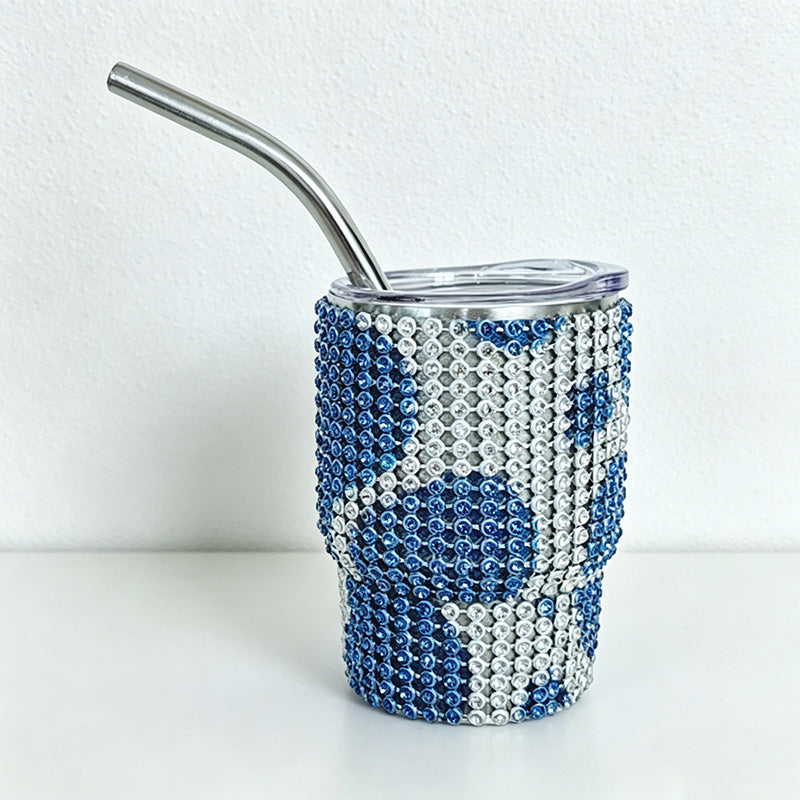 CouldNook 3oz Rhinestone Shot Glasses-Stainless Steel Vacuum Insulated Tumbler with Straw