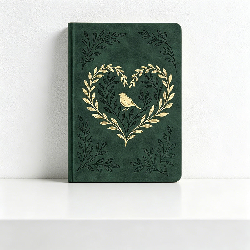 CouldNook Premium A5 Dotted Notebook - Aesthetic Faux Leather Journal (160gsm)