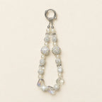 CouldNook Fluffy Pom Lanyard - Crystal Phone Charm