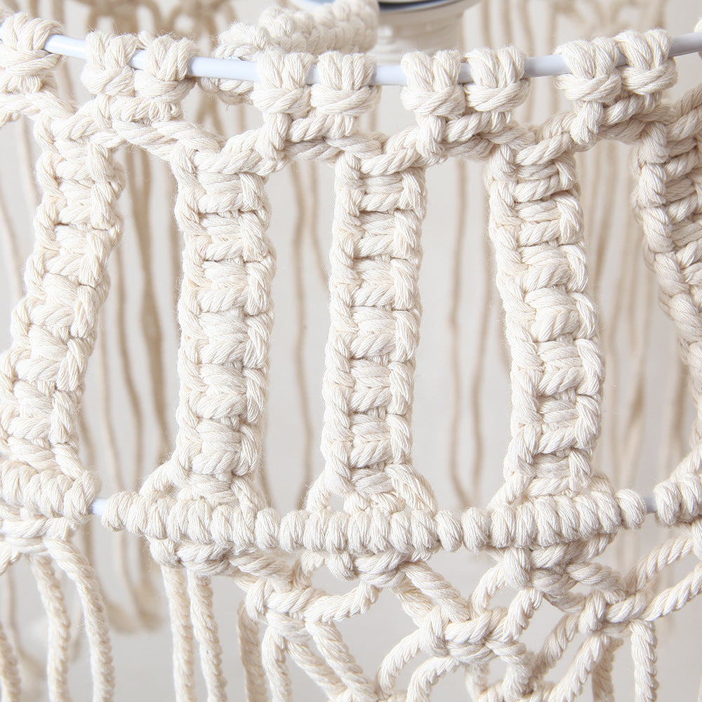 CouldNook Woven Basket Lamp Shade - Warm Hanging Light