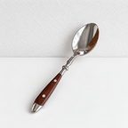 Wood Handle Flatware - Twin Rivets and Sculpted Necks